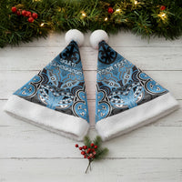 Aotearoa Iwi Ngati Kahungunu Personalised Christmas Santa Hat Maori Kowhaiwhai Pattern