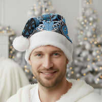 Aotearoa Iwi Ngati Kahungunu Personalised Christmas Santa Hat Maori Kowhaiwhai Pattern