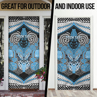 Aotearoa Iwi Ngati Kahungunu Personalised Door Cover Maori Kowhaiwhai Pattern