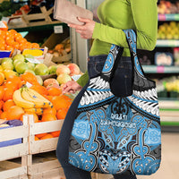 Aotearoa Iwi Ngati Kahungunu Grocery Bag Maori Kowhaiwhai Pattern
