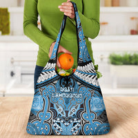 Aotearoa Iwi Ngati Kahungunu Grocery Bag Maori Kowhaiwhai Pattern
