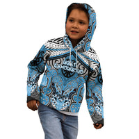Aotearoa Iwi Ngati Kahungunu Personalised Kid Hoodie Maori Kowhaiwhai Pattern