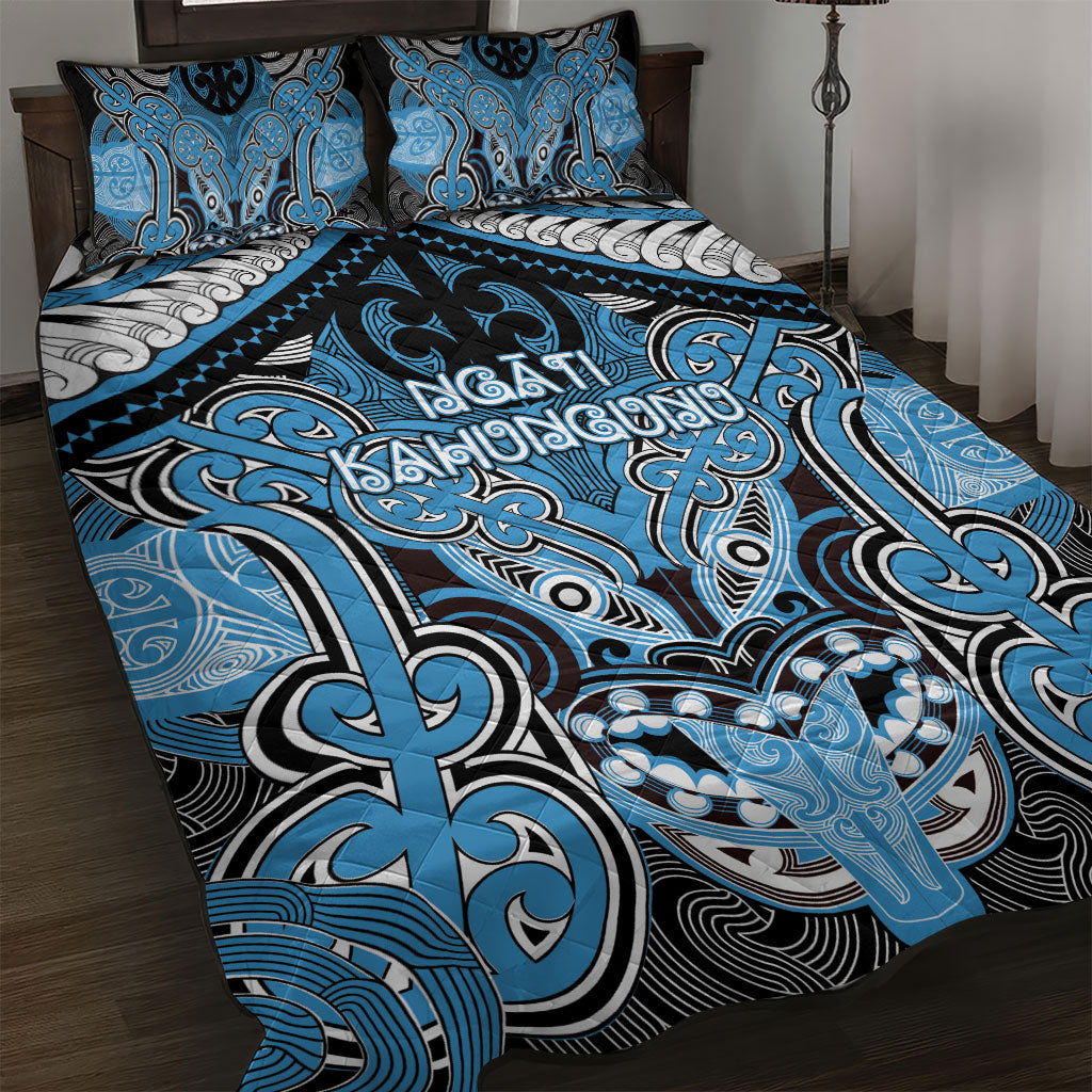 Aotearoa Iwi Ngati Kahungunu Quilt Bed Set Maori Kowhaiwhai Pattern