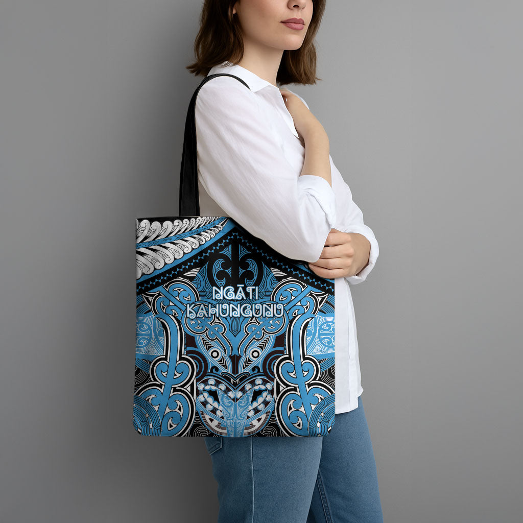 Aotearoa Iwi Ngati Kahungunu Tote Bag Maori Kowhaiwhai Pattern