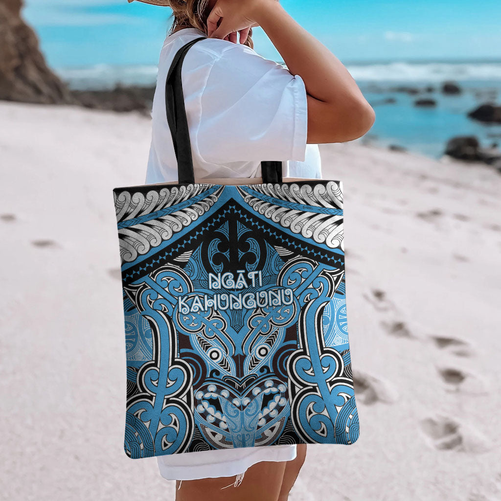 Aotearoa Iwi Ngati Kahungunu Tote Bag Maori Kowhaiwhai Pattern