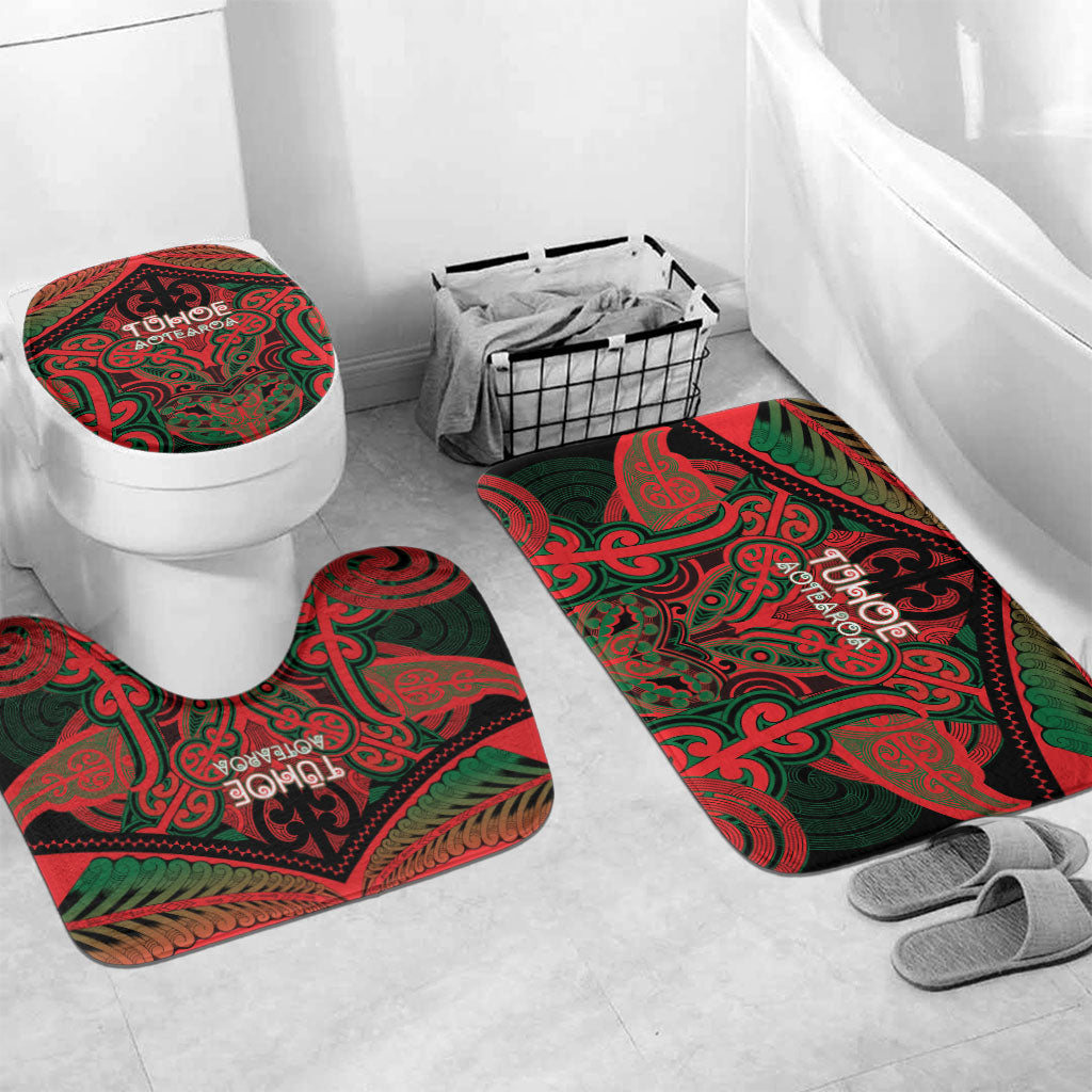 Aotearoa Iwi Tuhoe Bathroom Set Maori Kowhaiwhai Pattern