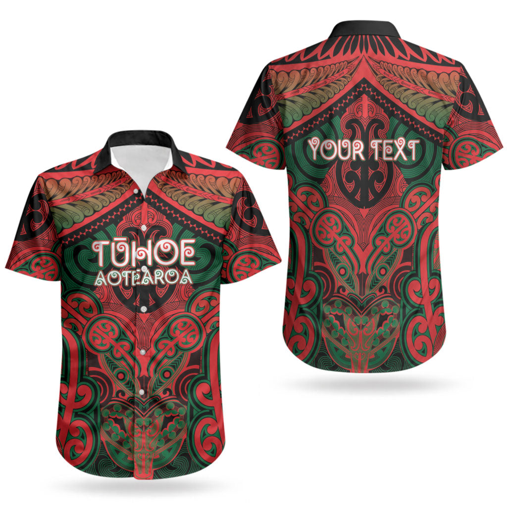 Aotearoa Iwi Tuhoe Personalised Couples Matching Mermaid Dress and Hawaiian Shirt Maori Kowhaiwhai Pattern
