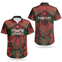Aotearoa Iwi Tuhoe Personalised Couples Matching Tank Maxi Dress and Hawaiian Shirt Maori Kowhaiwhai Pattern