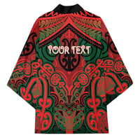 Aotearoa Iwi Tuhoe Personalised Kimono Maori Kowhaiwhai Pattern
