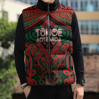 Aotearoa Iwi Tuhoe Personalised Sleeveless Puffer Jacket Maori Kowhaiwhai Pattern