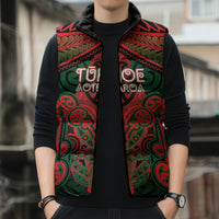 Aotearoa Iwi Tuhoe Personalised Sleeveless Puffer Jacket Maori Kowhaiwhai Pattern