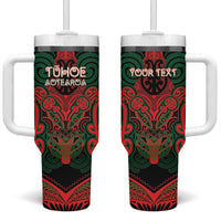 Aotearoa Iwi Tuhoe Personalised Tumbler With Handle Maori Kowhaiwhai Pattern