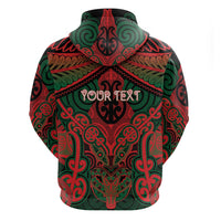 Aotearoa Iwi Tuhoe Personalised Zip Hoodie Maori Kowhaiwhai Pattern