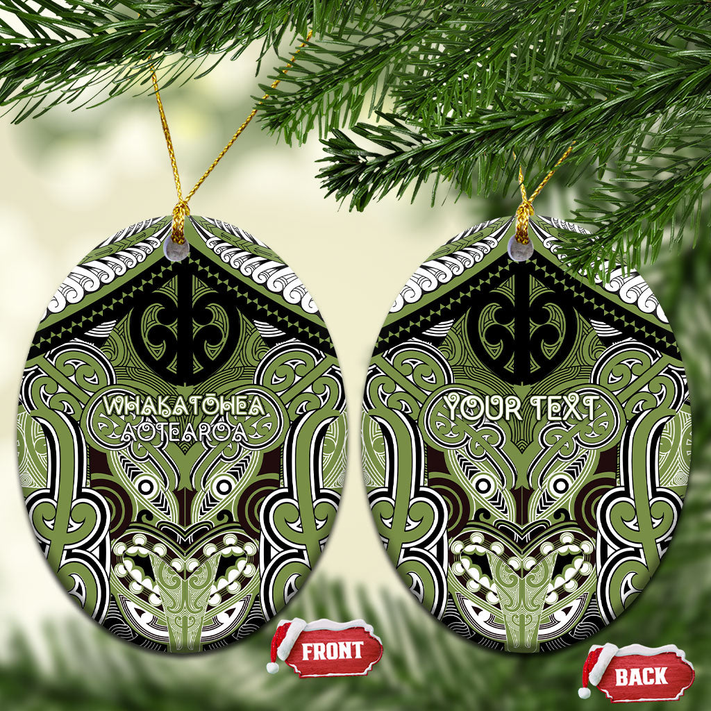Aotearoa Iwi Whakatohea Personalised Ceramic Ornament Maori Kowhaiwhai Pattern