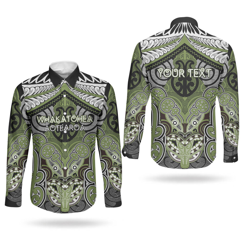 Aotearoa Iwi Whakatohea Personalised Couples Matching Summer Maxi Dress and Long Sleeve Button Shirt Maori Kowhaiwhai Pattern