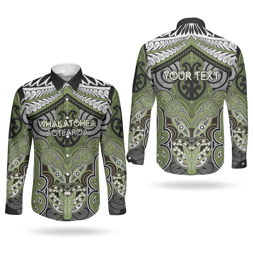 Aotearoa Iwi Whakatohea Personalised Couples Matching Tank Maxi Dress and Long Sleeve Button Shirt Maori Kowhaiwhai Pattern
