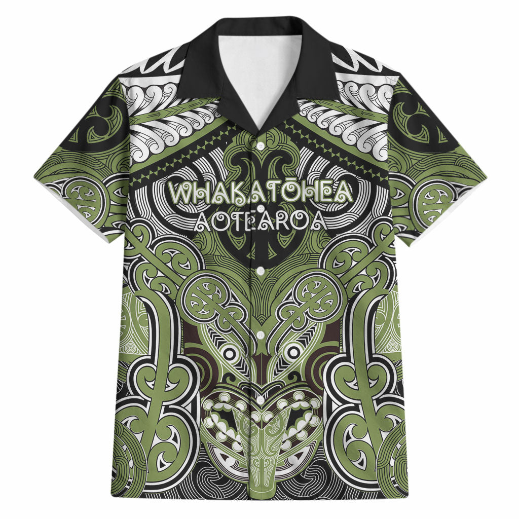 Aotearoa Iwi Whakatohea Personalised Hawaiian Shirt Maori Kowhaiwhai Pattern