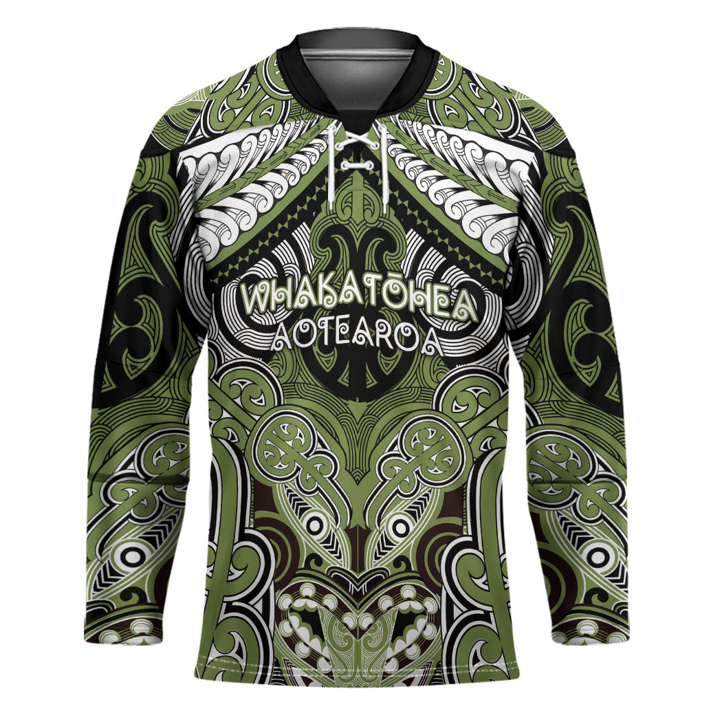 Aotearoa Iwi Whakatohea Personalised Hockey Jersey Maori Kowhaiwhai Pattern