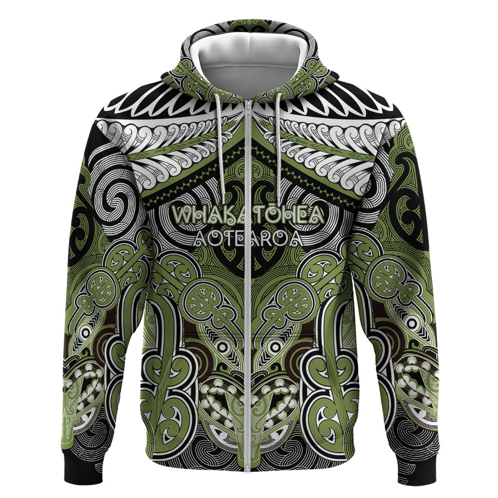 Aotearoa Iwi Whakatohea Personalised Hoodie Maori Kowhaiwhai Pattern
