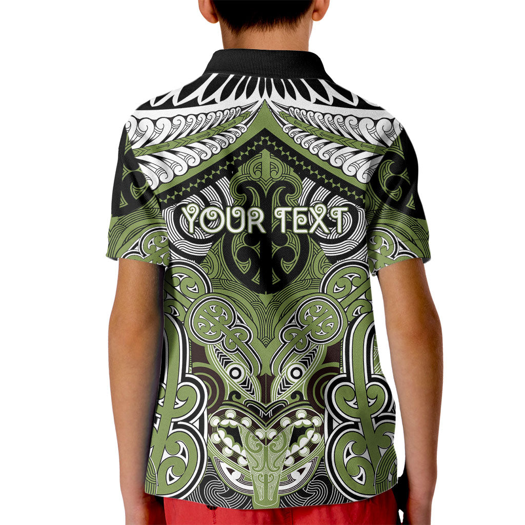 Aotearoa Iwi Whakatohea Personalised Kid Polo Shirt Maori Kowhaiwhai Pattern