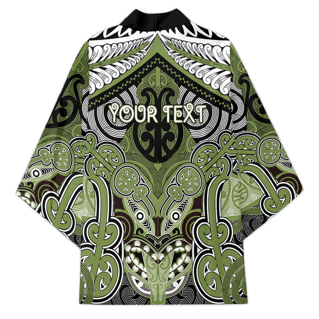 Aotearoa Iwi Whakatohea Personalised Kimono Maori Kowhaiwhai Pattern