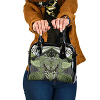 Aotearoa Iwi Whakatohea Shoulder Handbag Maori Kowhaiwhai Pattern