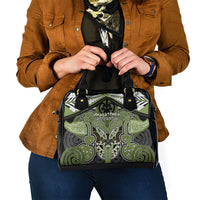 Aotearoa Iwi Whakatohea Shoulder Handbag Maori Kowhaiwhai Pattern