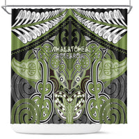 Aotearoa Iwi Whakatohea Shower Curtain Maori Kowhaiwhai Pattern