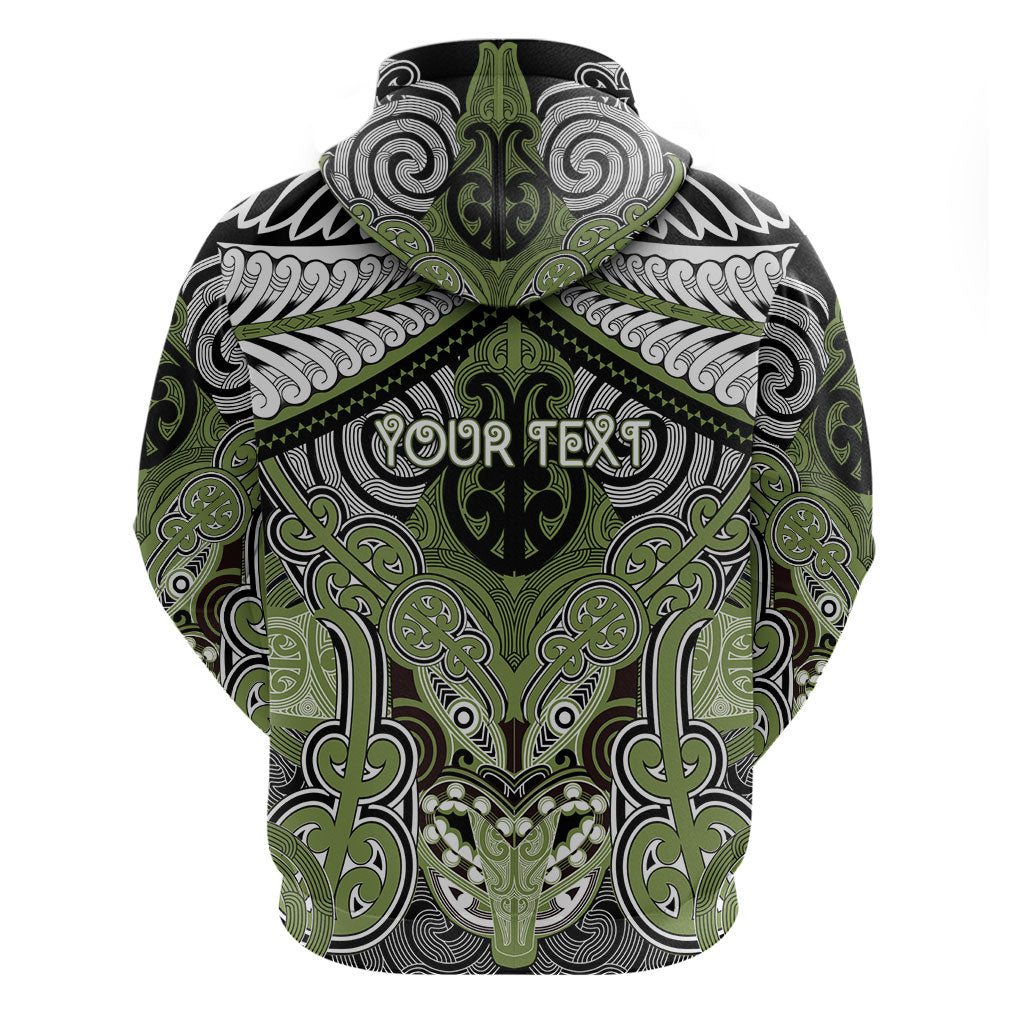 Aotearoa Iwi Whakatohea Personalised Zip Hoodie Maori Kowhaiwhai Pattern
