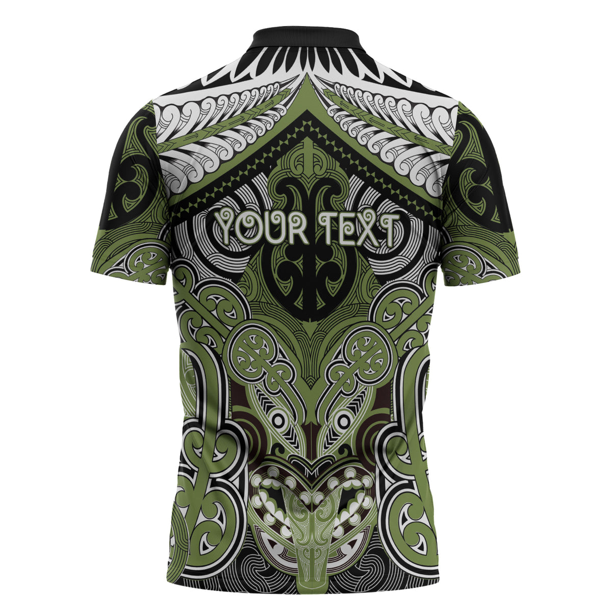Aotearoa Iwi Whakatohea Personalised Zipper Polo Shirt Maori Kowhaiwhai Pattern