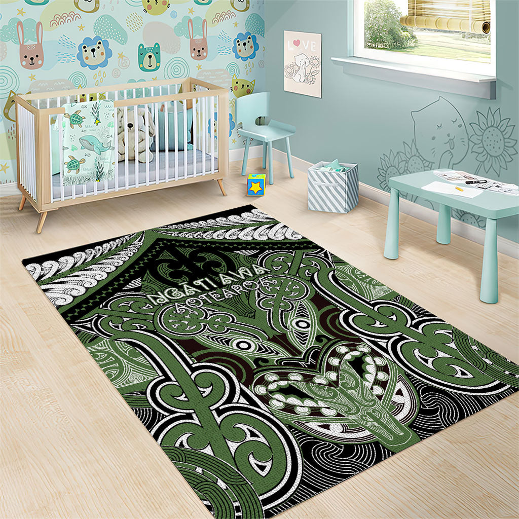 Aotearoa Iwi Ngati Awa Area Rug Maori Kowhaiwhai Pattern