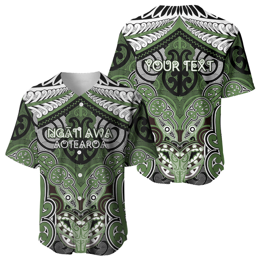 Aotearoa Iwi Ngati Awa Personalised Baseball Jersey Maori Kowhaiwhai Pattern