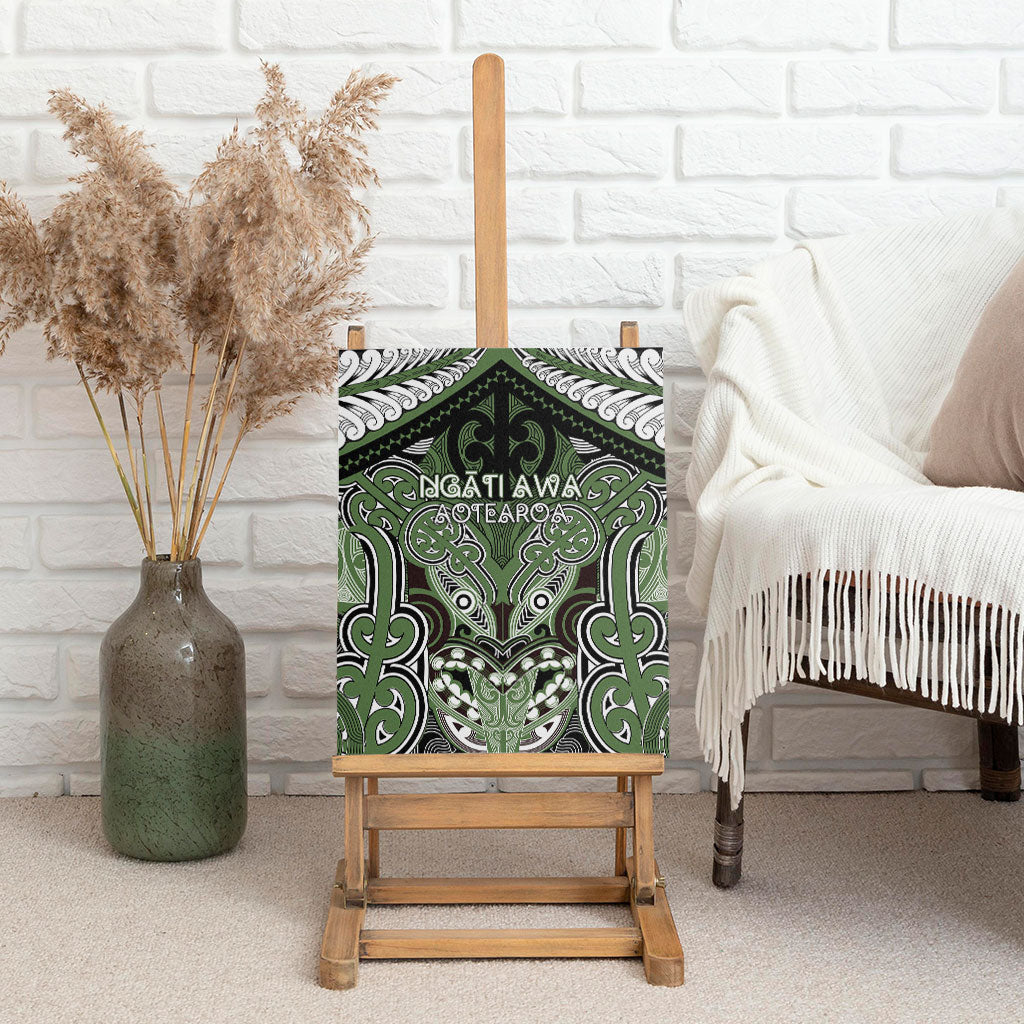 Aotearoa Iwi Ngati Awa Canvas Wall Art Maori Kowhaiwhai Pattern