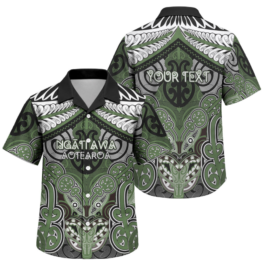 Aotearoa Iwi Ngati Awa Personalised Family Matching Puletasi and Hawaiian Shirt Maori Kowhaiwhai Pattern