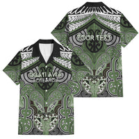 Aotearoa Iwi Ngati Awa Personalised Family Matching Tank Maxi Dress and Hawaiian Shirt Maori Kowhaiwhai Pattern