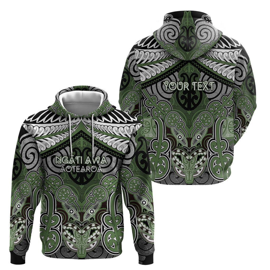 Aotearoa Iwi Ngati Awa Personalised Hoodie Maori Kowhaiwhai Pattern
