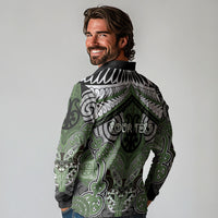 Aotearoa Iwi Ngati Awa Personalised Long Sleeve Polo Shirt Maori Kowhaiwhai Pattern