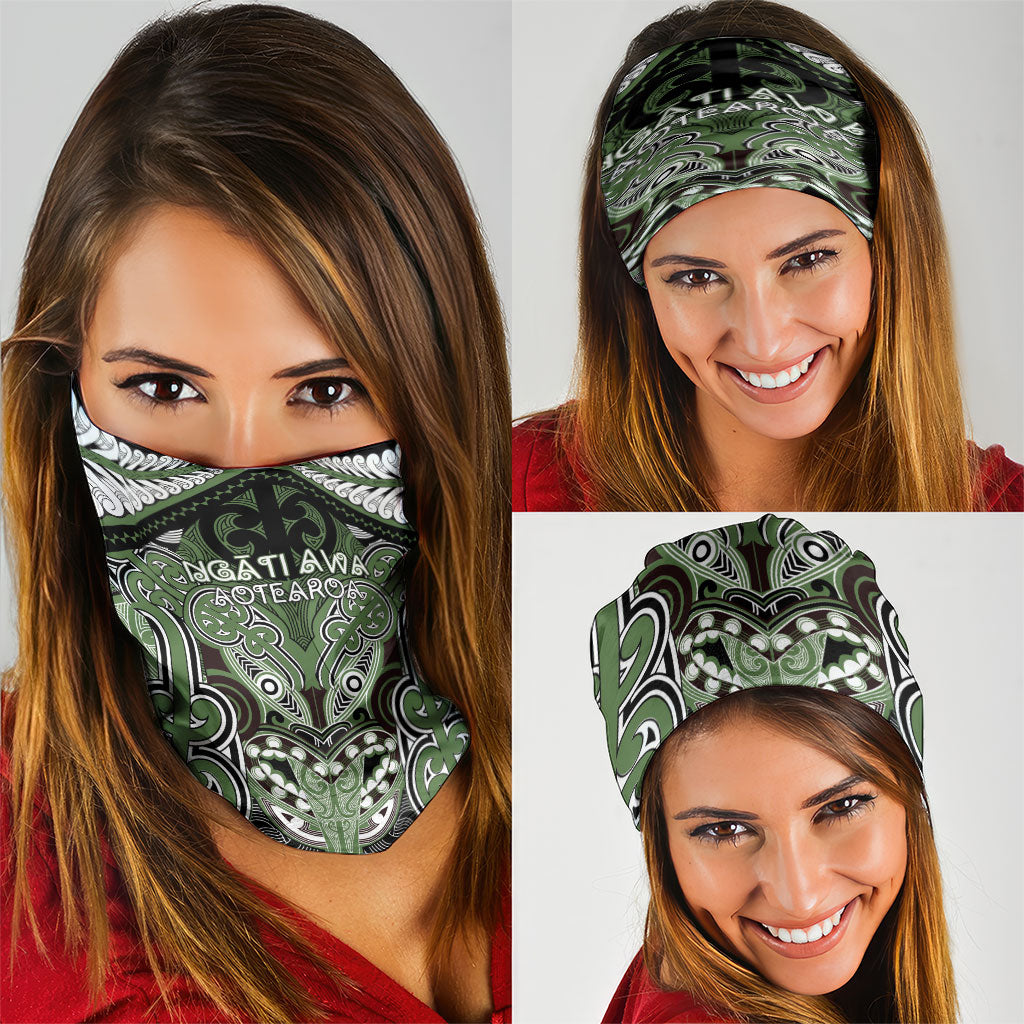 Aotearoa Iwi Ngati Awa Neck Gaiter Maori Kowhaiwhai Pattern