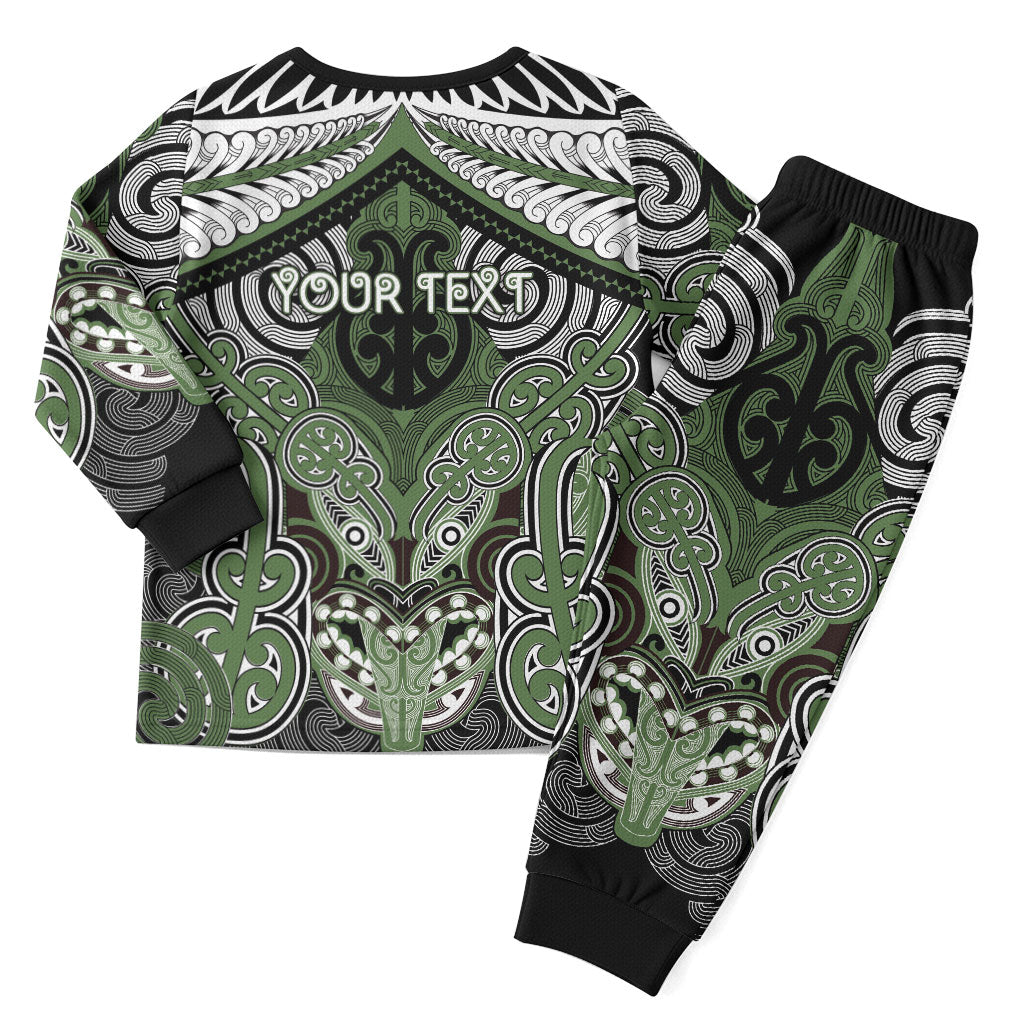 Aotearoa Iwi Ngati Awa Personalised Christmas Pajama Set Maori Kowhaiwhai Pattern