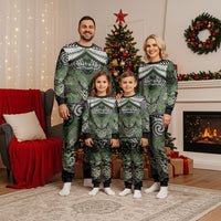 Aotearoa Iwi Ngati Awa Personalised Christmas Pajama Set Maori Kowhaiwhai Pattern