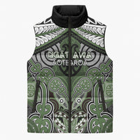 Aotearoa Iwi Ngati Awa Personalised Sleeveless Puffer Jacket Maori Kowhaiwhai Pattern