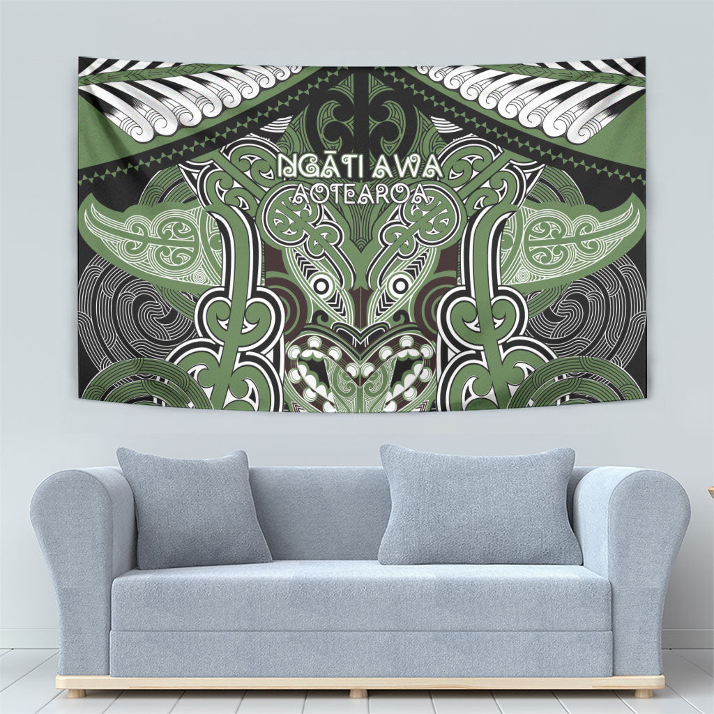 Aotearoa Iwi Ngati Awa Tapestry Maori Kowhaiwhai Pattern