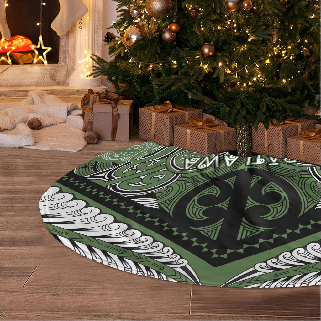 Aotearoa Iwi Ngati Awa Tree Skirt Maori Kowhaiwhai Pattern