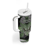 Aotearoa Iwi Ngati Awa Personalised Tumbler With Handle Maori Kowhaiwhai Pattern