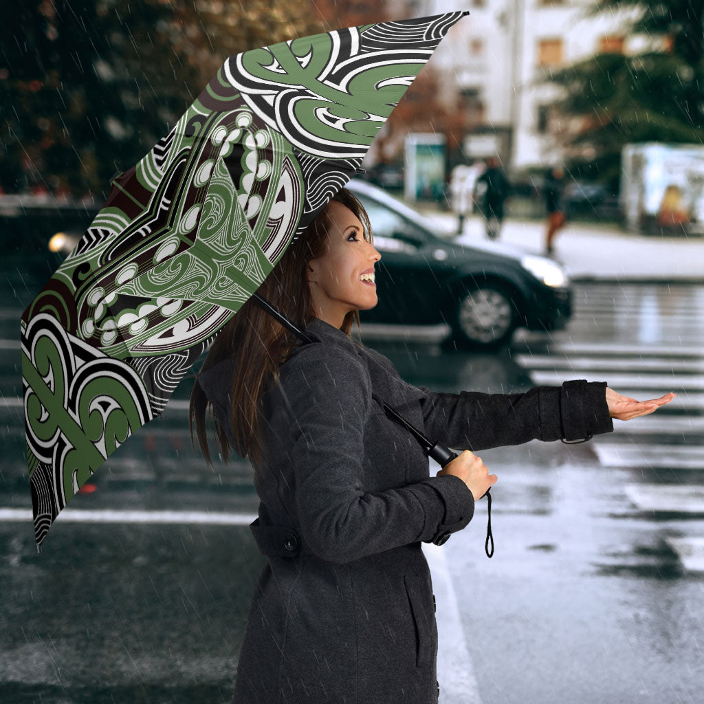 Aotearoa Iwi Ngati Awa Umbrella Maori Kowhaiwhai Pattern