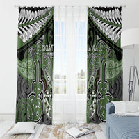 Aotearoa Iwi Ngati Awa Window Curtain Maori Kowhaiwhai Pattern