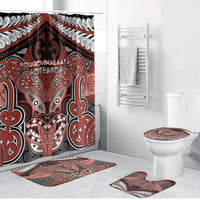 Aotearoa Iwi Rongowhakaata Bathroom Set Maori Kowhaiwhai Pattern