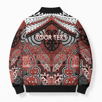 Aotearoa Iwi Rongowhakaata Personalised Bomber Puffer Jacket Maori Kowhaiwhai Pattern