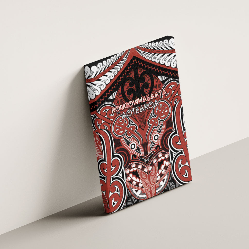 Aotearoa Iwi Rongowhakaata Canvas Wall Art Maori Kowhaiwhai Pattern
