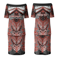 Aotearoa Iwi Rongowhakaata Personalised Family Matching Puletasi and Hawaiian Shirt Maori Kowhaiwhai Pattern